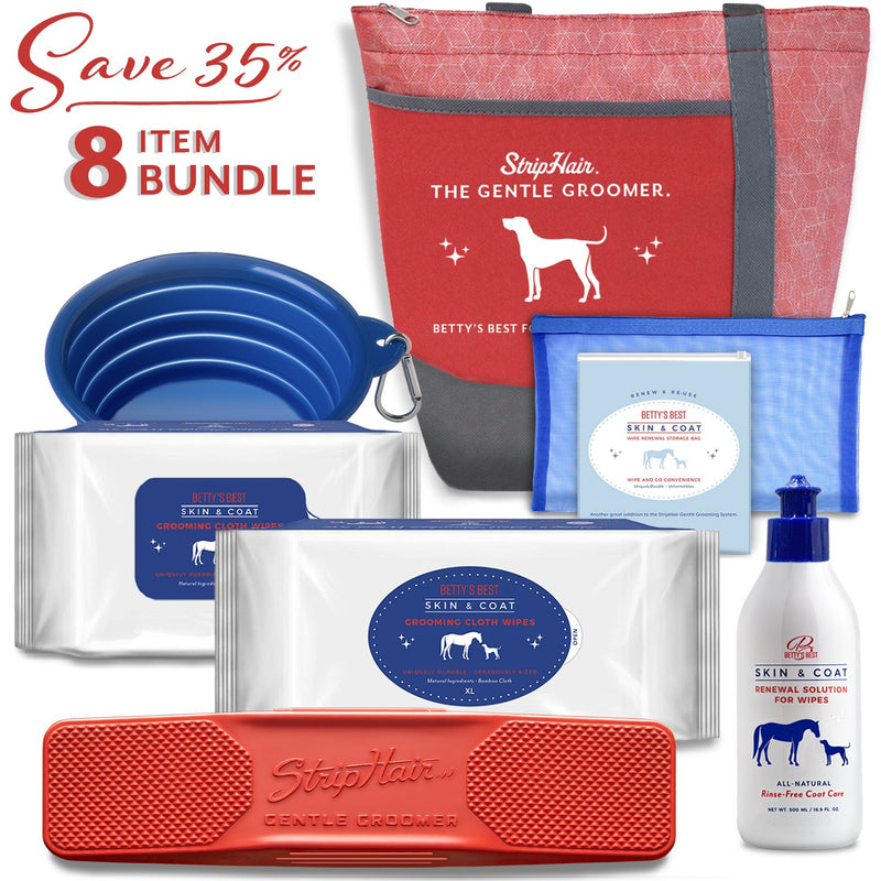 Striphair Horse Bundle 3pc Gentle Groomer 6 In 1 Shed... Striphair Horse Bundle 3pc Gentle Groomer 6 In 1 Shed...